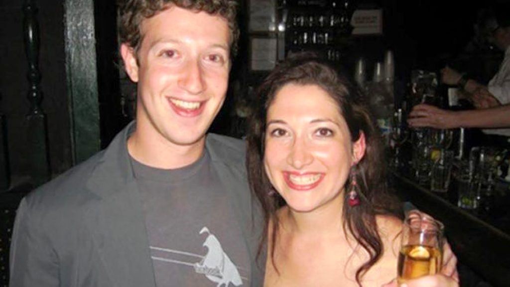 randi Zuckerberg with Mark Zuckerberg