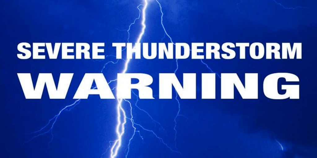 Thunderstorm-warning
