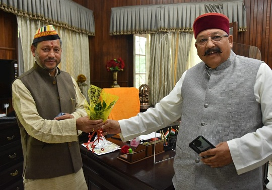 सीएम तीरथ सिंह रावत एवं सतपाल महाराज