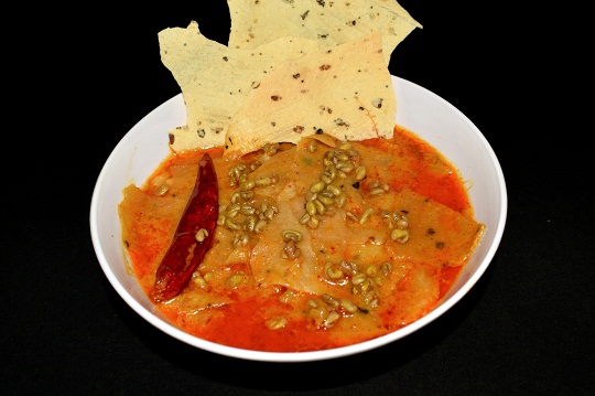 पापड़ की सब्जी