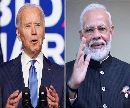 नरेंद्र मोदी, बाइडेन