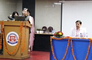 Podium Left.Gen.Dr. Bipin puri and on Dias Prof.G.K.Singh.