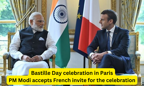 Modi with President of France Emmanuel Macron